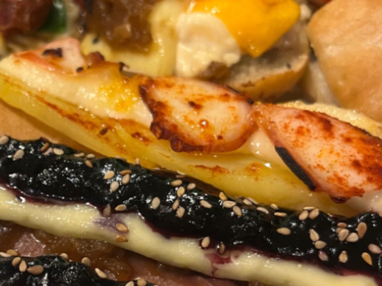 Carta de Restaurantes en Valencia, Tanto Monta..., Montadito de patata, alioli y pulpo