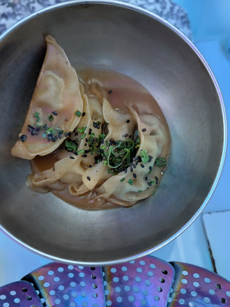 Menu of Restaurants in Valencia, Voltereta, Bienvenido a Kioto, Gyozas de rabo de toro