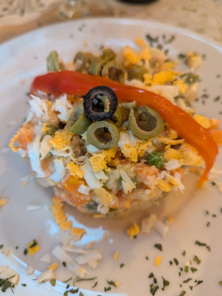 Menu of Restaurants in Valjunquera, Bar Restaurante La Telleria, Ensaladilla rusa