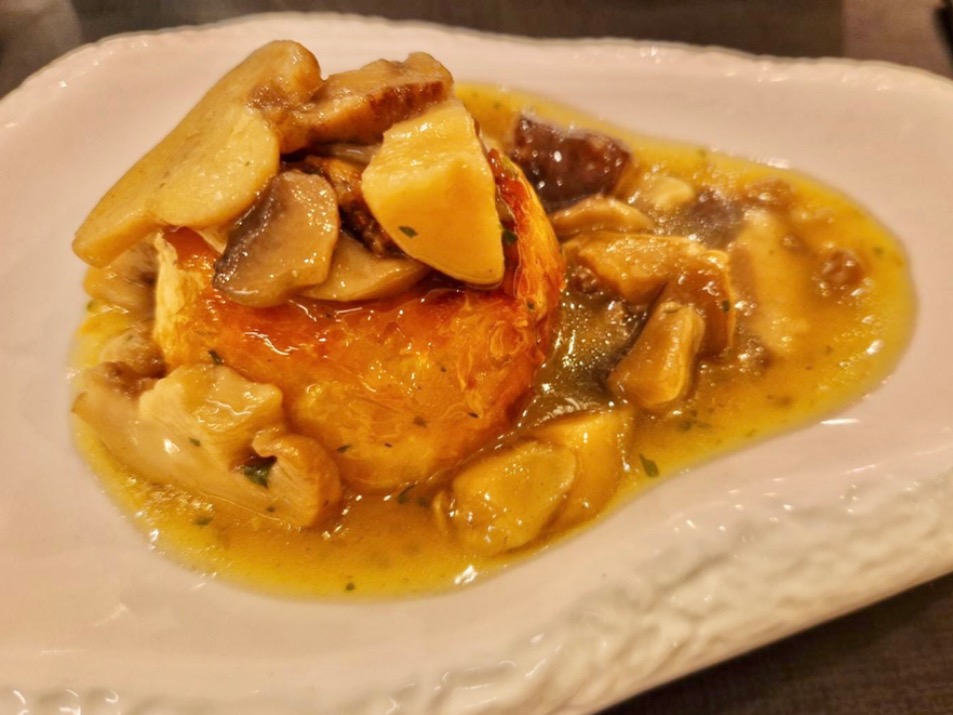 Carta de Restaurantes en Viladecans, Vilateca, plats i platets, Coulant de queso con salsa de setas