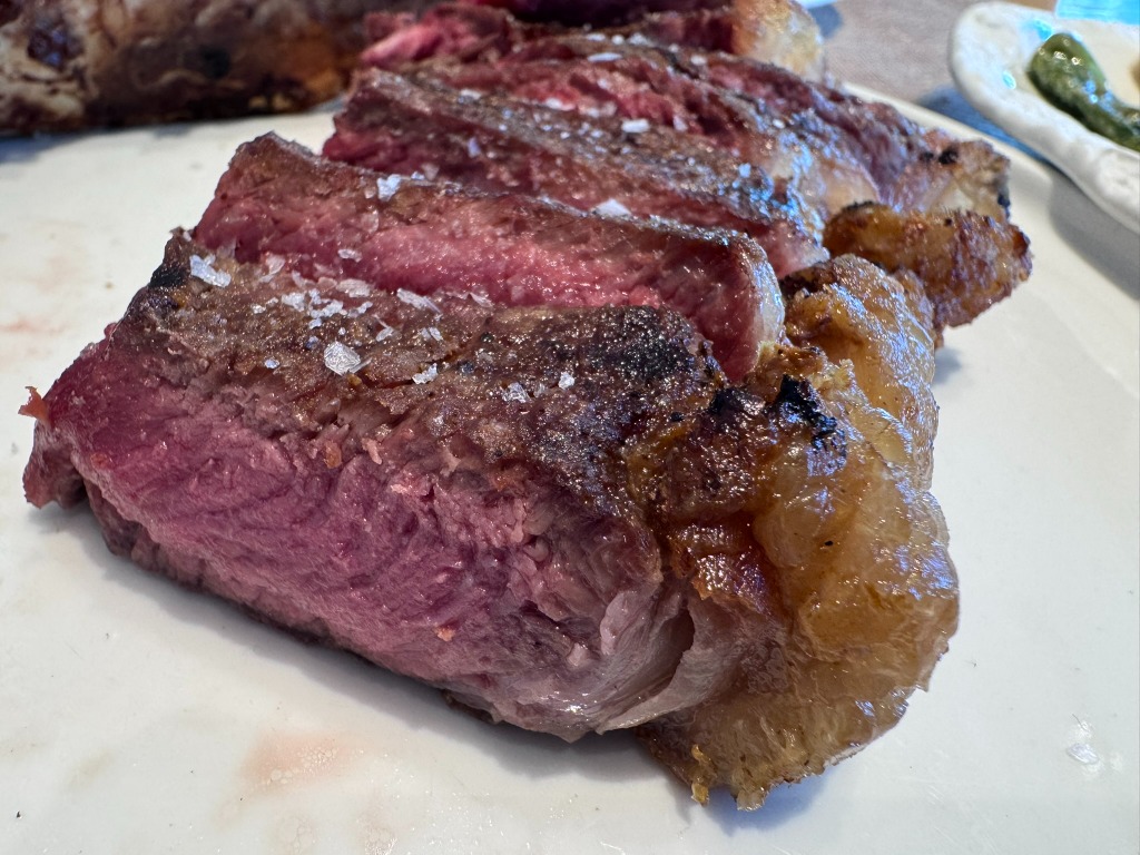 Menu of Restaurants in Vilassar de Dalt, Restaurant Sorli Emocions, Chuleta de lomo bajo (Sup. 22€)