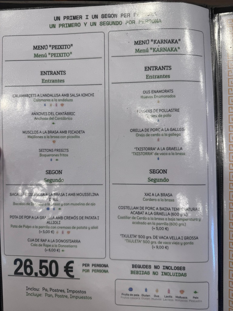 Review and opinions of food and drinks in Vilassar de Mar, Anxaneta, Anxaneta