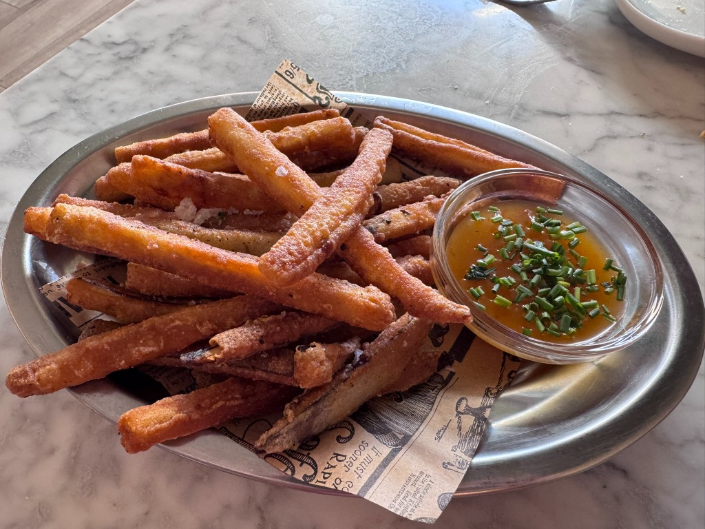 Carta de Restaurantes en Vilassar del Mar, Taberna Marina desde 1947, Berenjenas en tempura