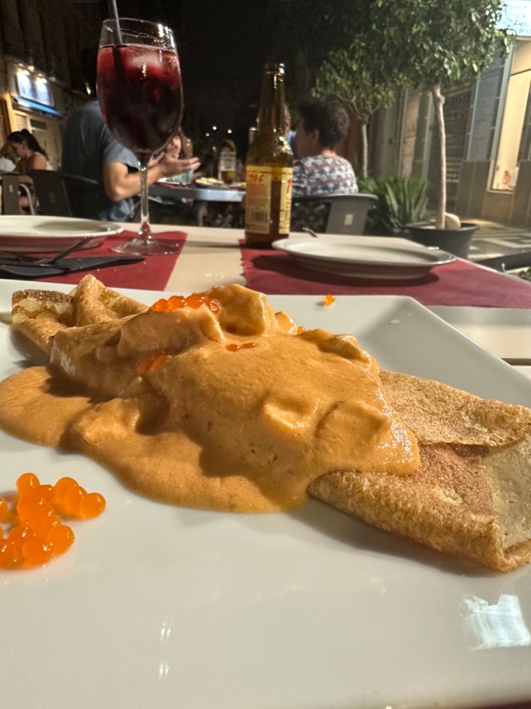 Carta de Restaurantes en Villajoyosa, La Tapería colon 52, Crep de salmón