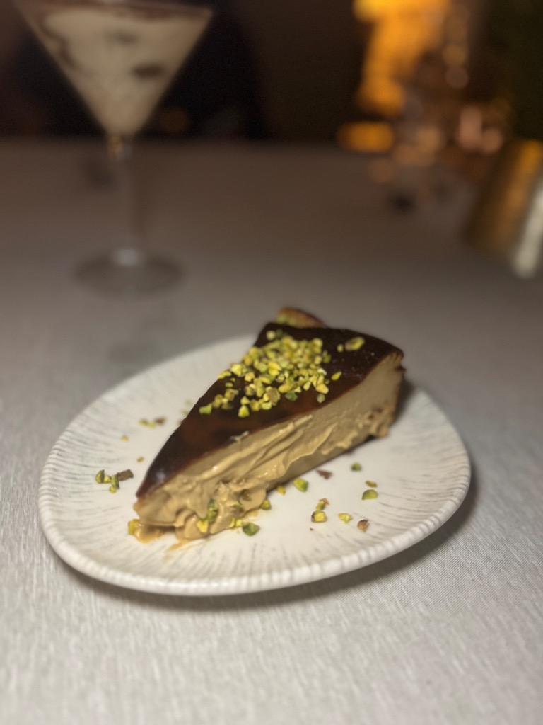 Carta de Restaurantes en Villajoyosa, Restaurante la libertina restaurante italiano, Tarta de queso con pistacho