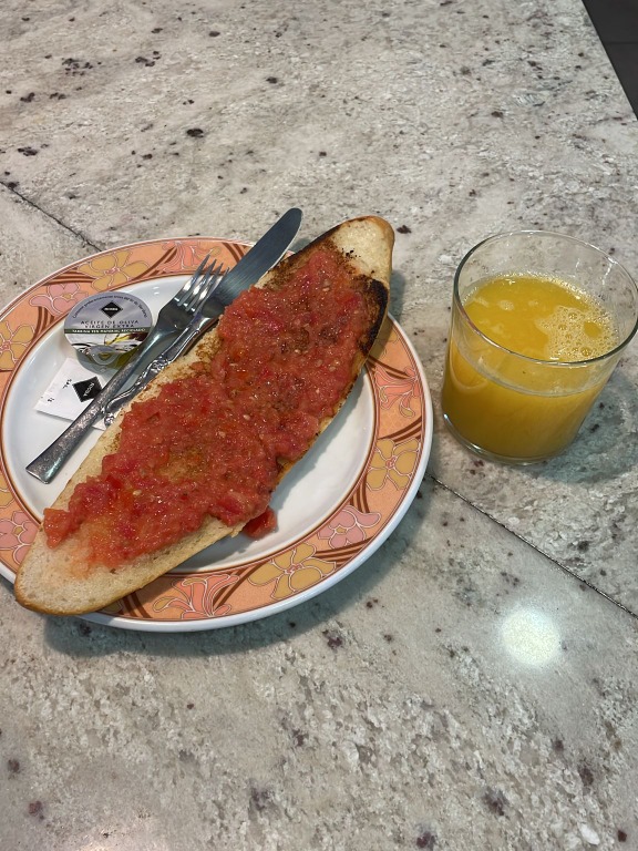 Menu of Restaurants in Villamarciel, Restaurante Ruta 62, Tostada de aceite y tomate (con zumo de naranja natural)