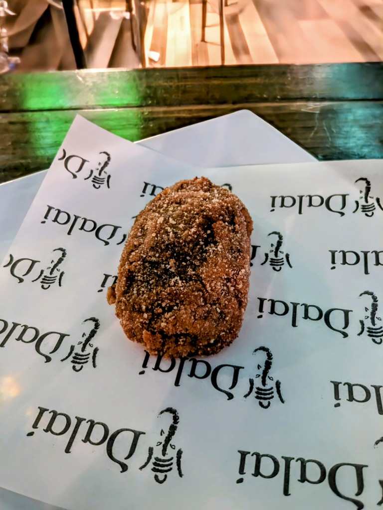 Carta de Restaurantes en Zaragoza, Dalai Valdespartera RESERVAS FIN DE SEMANA DOBLE TURNO, Croqueta apta para celíacos