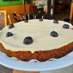 Carta de Restaurantes en Zaragoza, La Piparra, Pastel de limón y arándanos