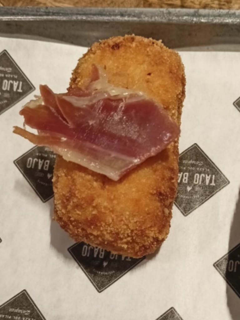 Menu of Restaurants in Zaragoza, Restaurante Tajo Bajo, Croqueta de jamon