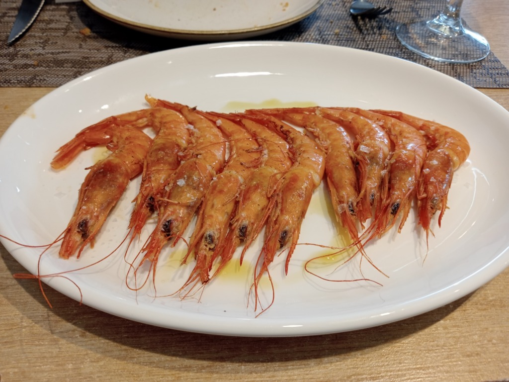 Carta de Restaurantes en Zumaya, Restaurante Idoia, Gambas a la plancha